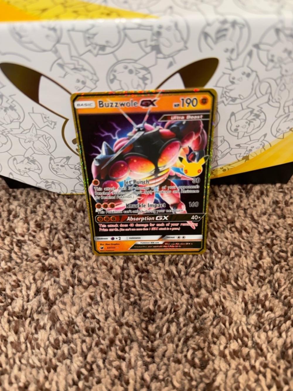 Buzzwole GX 30th Pokemon Card 57/111